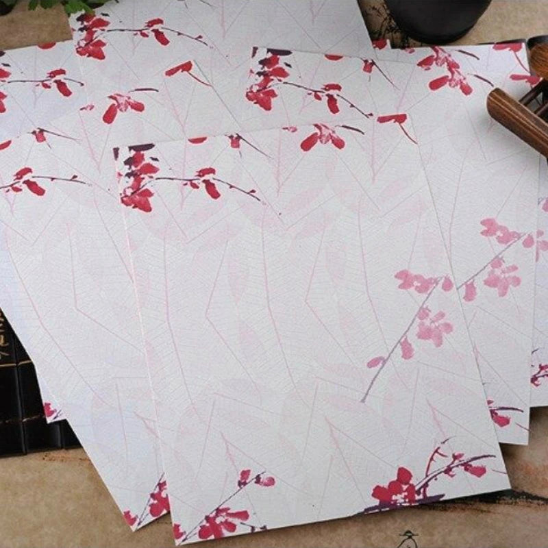 8pcs Flower Pattern Writing Paper