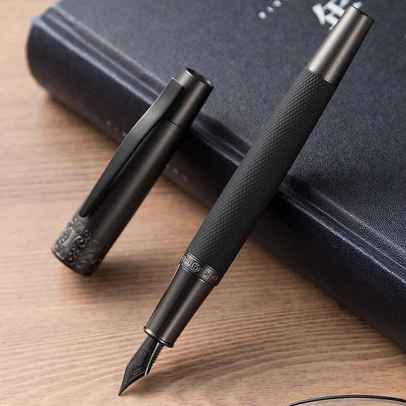 LT Hongdian 6013 Black Metal Fountain Pen