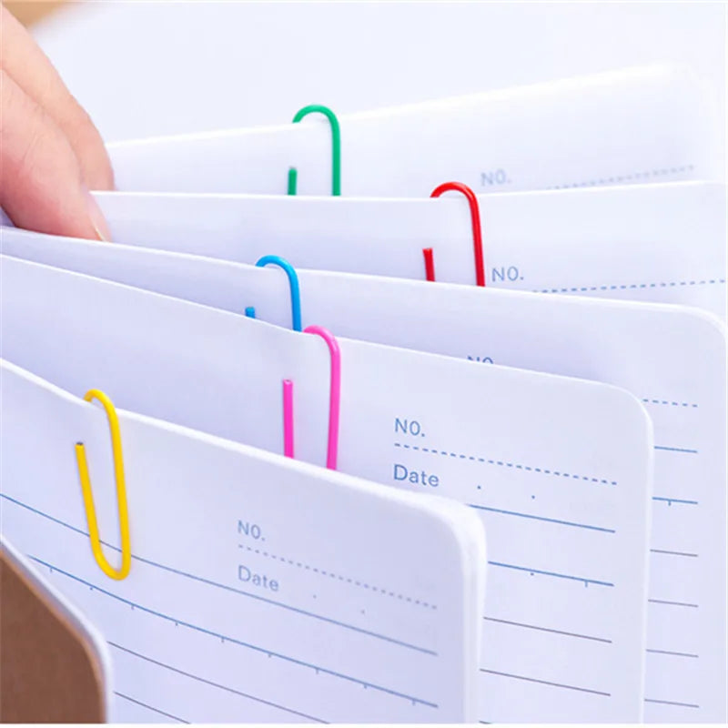 High-Quality Golden Notebook Bookmark Paper Clips