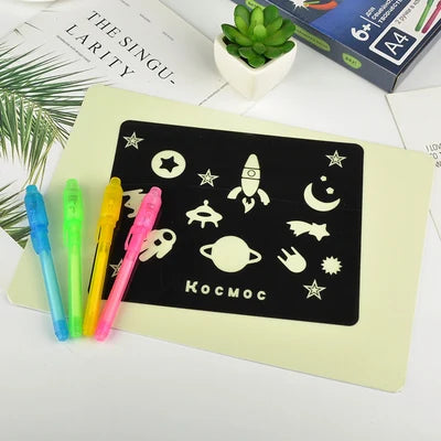 GlowPuzzle Sketchpad – Magical Non-Magnetic Drawing Board for Kids