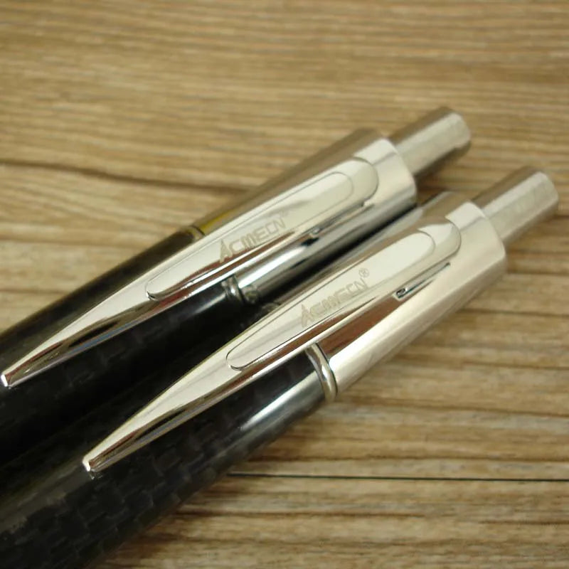 ACMECN Carbon Fiber Mechanical Pencil - 0.7mm with Silver Trim