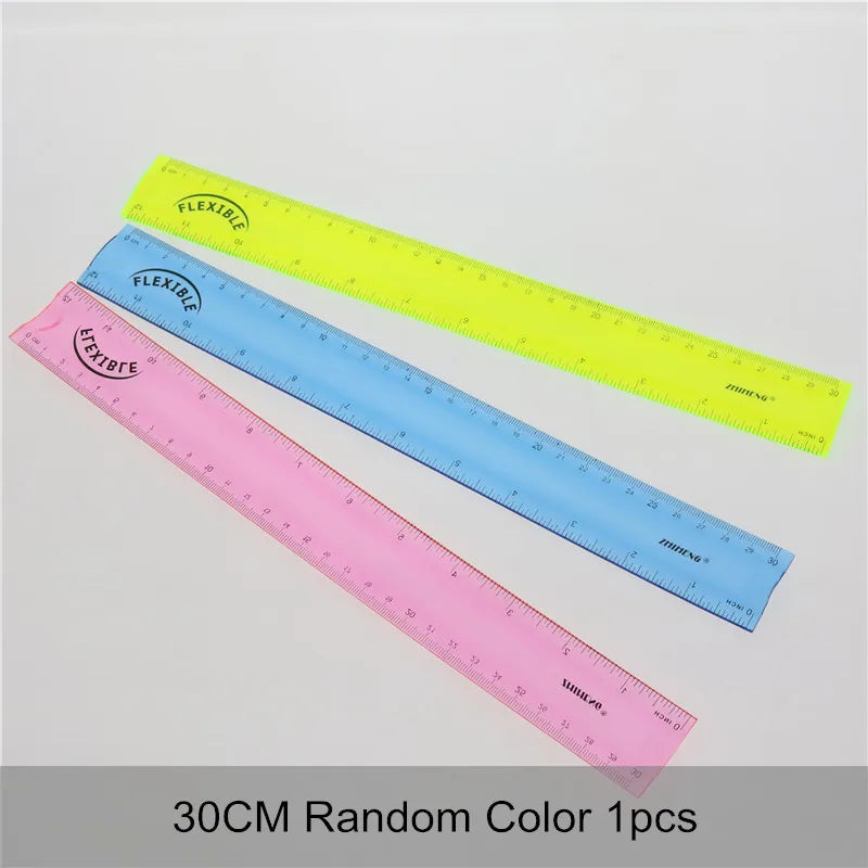 Color-Wave Flexible Rulers - (20CM & 30CM)