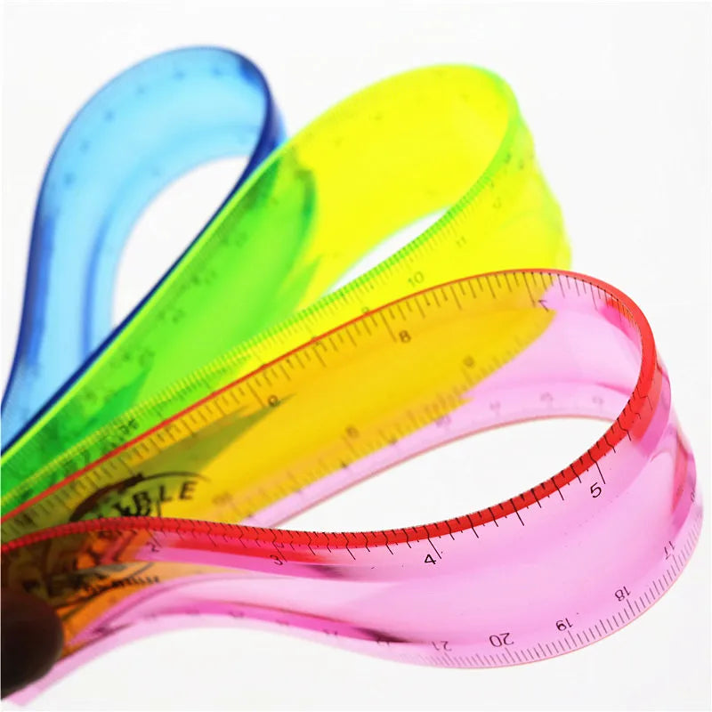 Color-Wave Flexible Rulers - (20CM & 30CM)