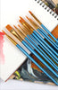 10 Pcs Multi-Function Acrylic & Watercolor Artist Paint Brush Set