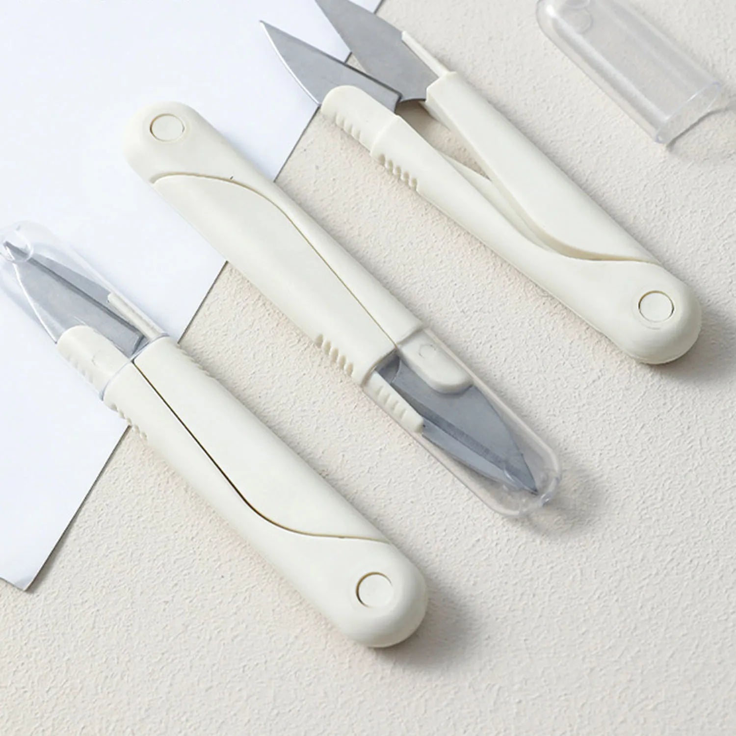 Stainless Steel Spring Scissors with Cover