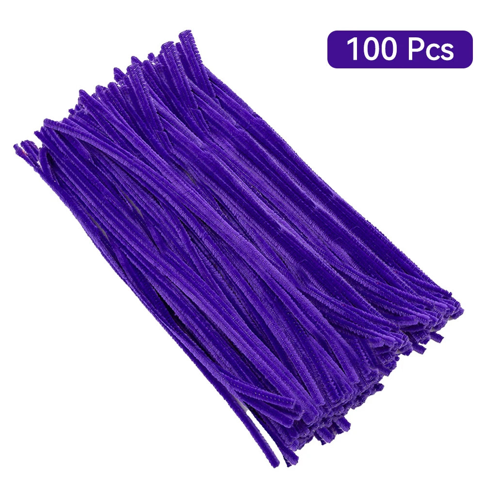 CraftyPipes Chenille Stem Set – 40/100 Pcs Colorful Pipe Cleaners