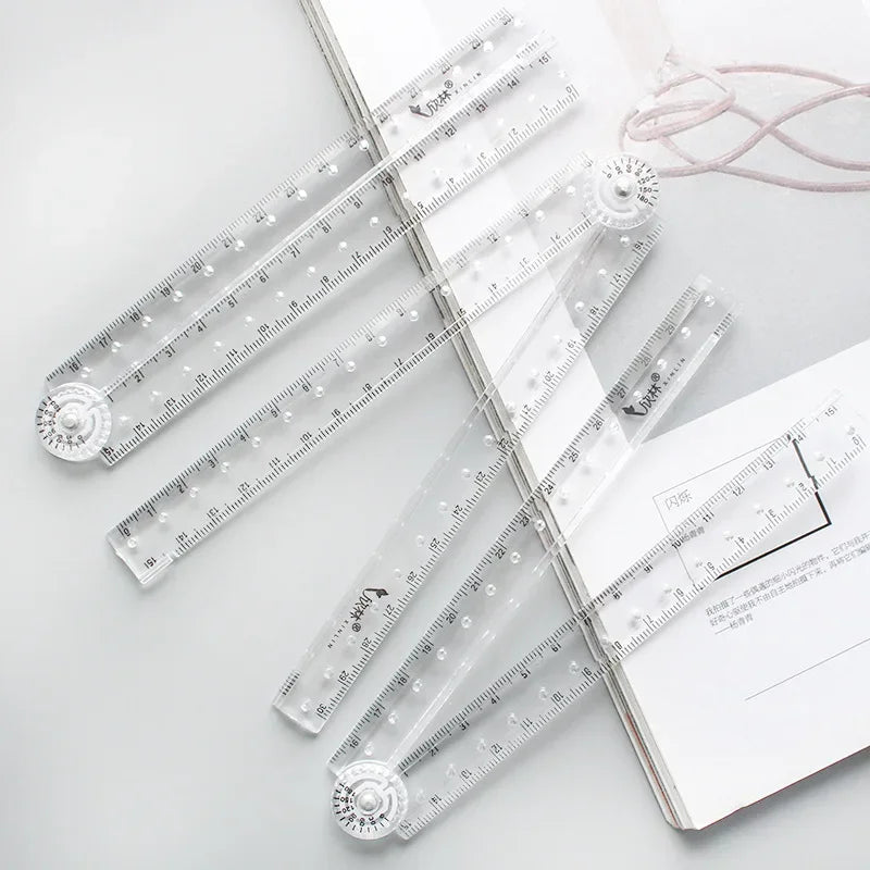 Compact Folding Acrylic Ruler