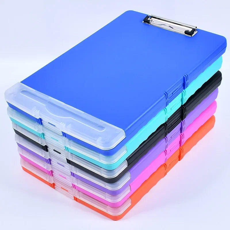 A4 Plastic Storage Clipboard File box case