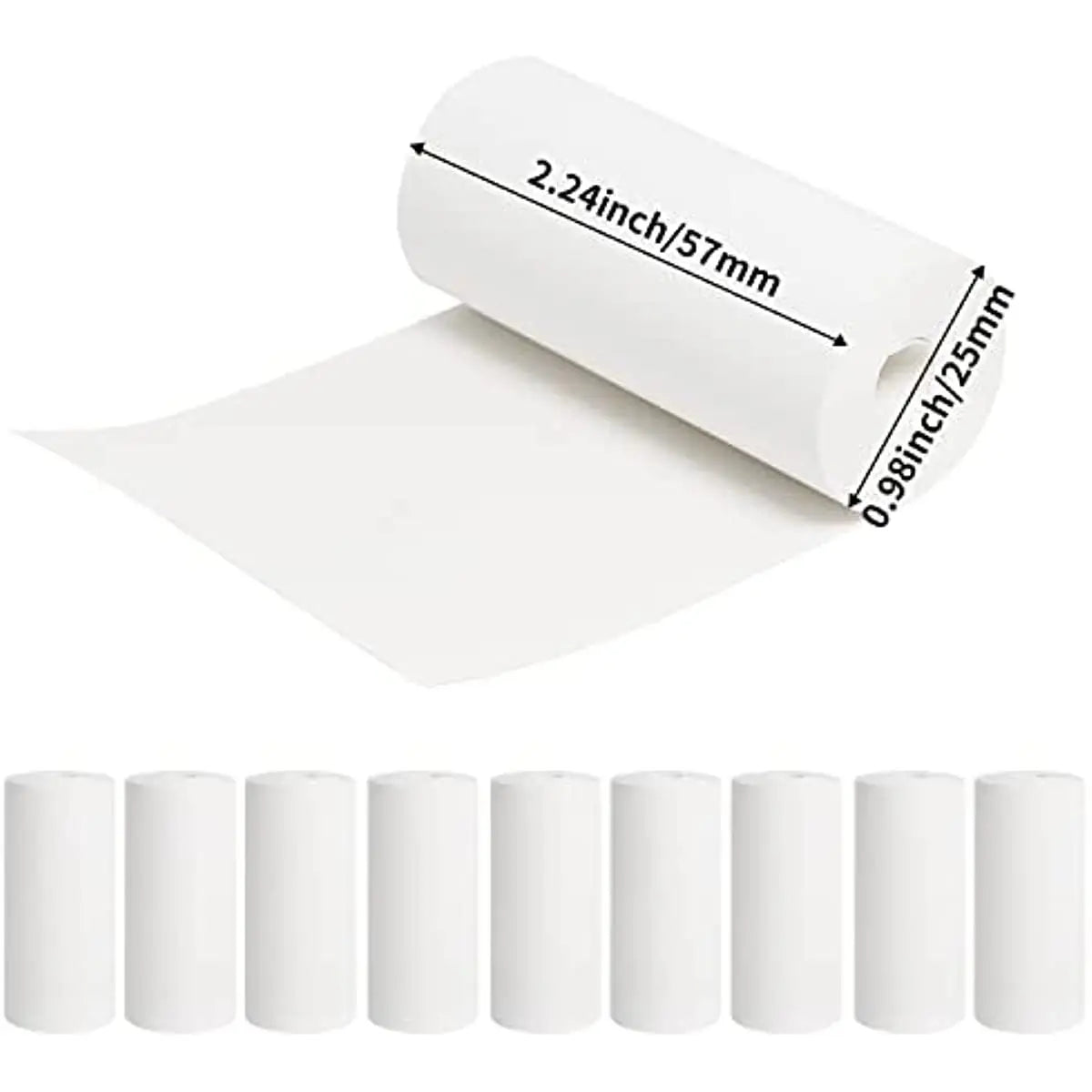 57x25mm Thermal Paper Stickers