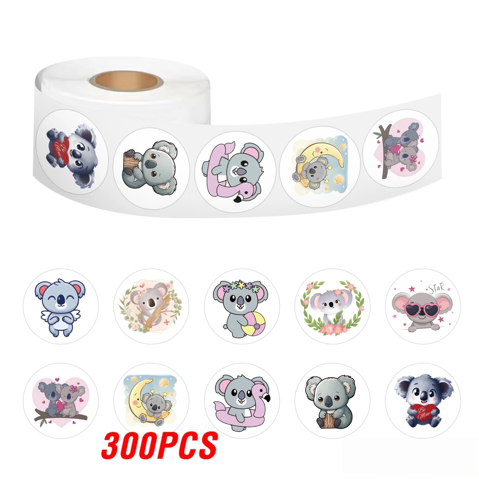 Koala Delight Sealing Stickers - 100-500 Pcs