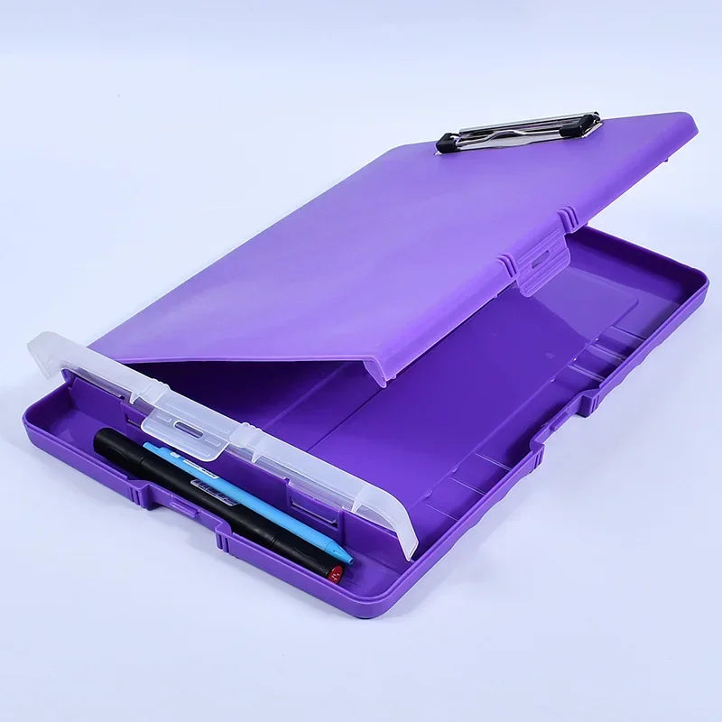 A4 Plastic Storage Clipboard File box case