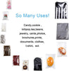 100 Pcs Clear Poly Plastic Self-Seal Bags for Treats and Gifts