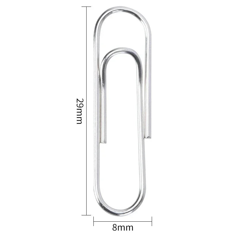 500/300/100/50PCS Silver Metal Paper Clips