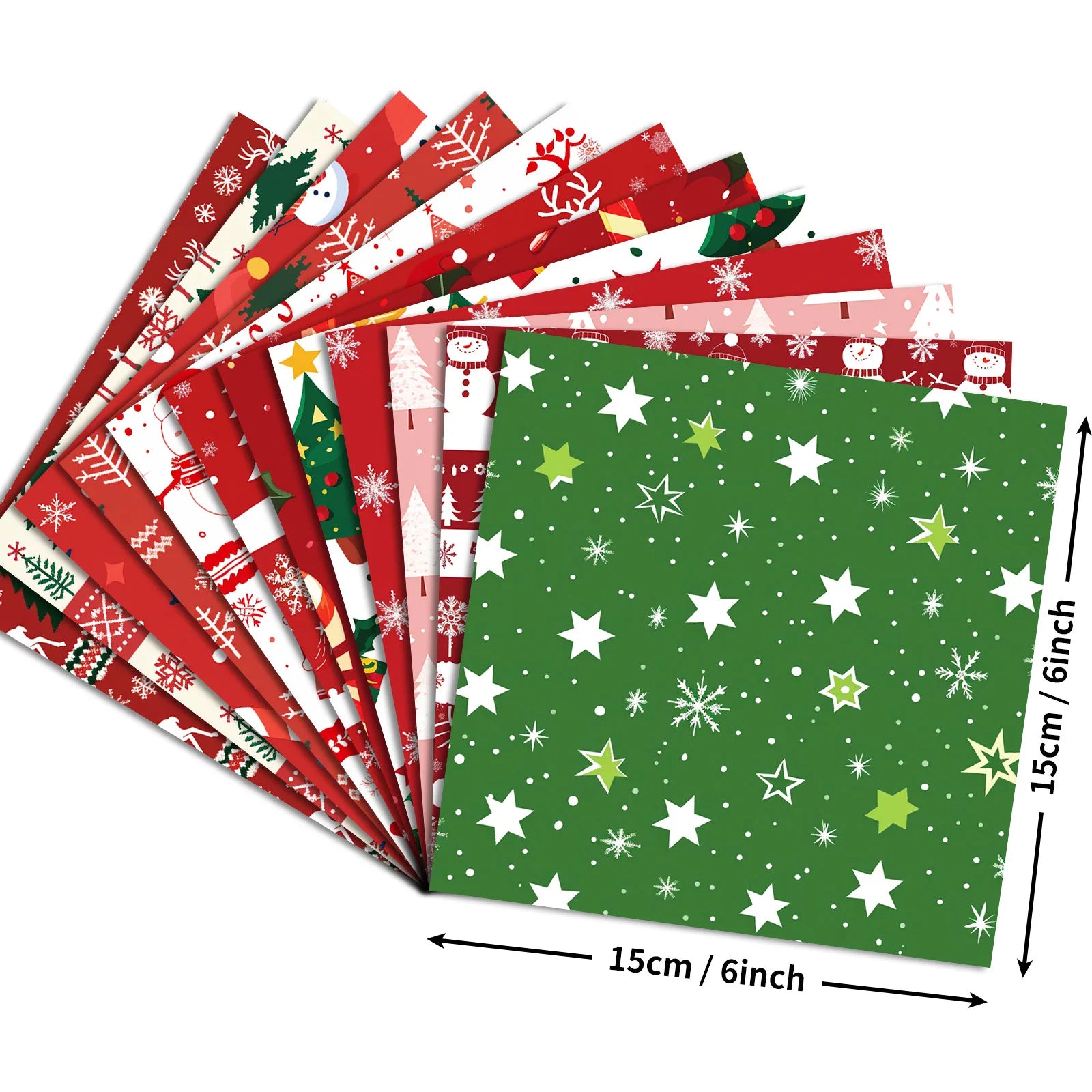 24 Sheets Merry Christmas Scrapbook Paper Pad