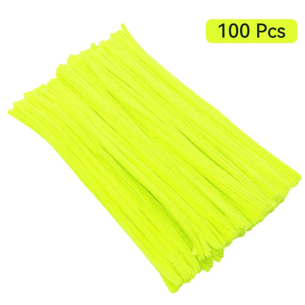 CraftyPipes Chenille Stem Set – 40/100 Pcs Colorful Pipe Cleaners