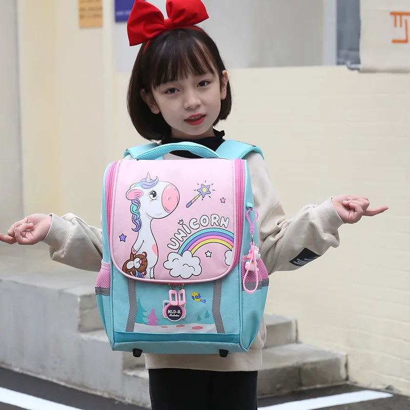 Waterproof Orthopedic Schoolbag for 1st to 3rd Grade