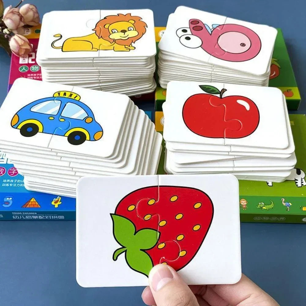 Product Description for 32-Piece Montessori Toddler Card Matching Game