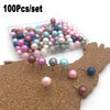 100 Pcs Colorful Round Ball Head Thumbtack Push Pin