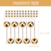 Golden Artistry Push Pins – 400pcs