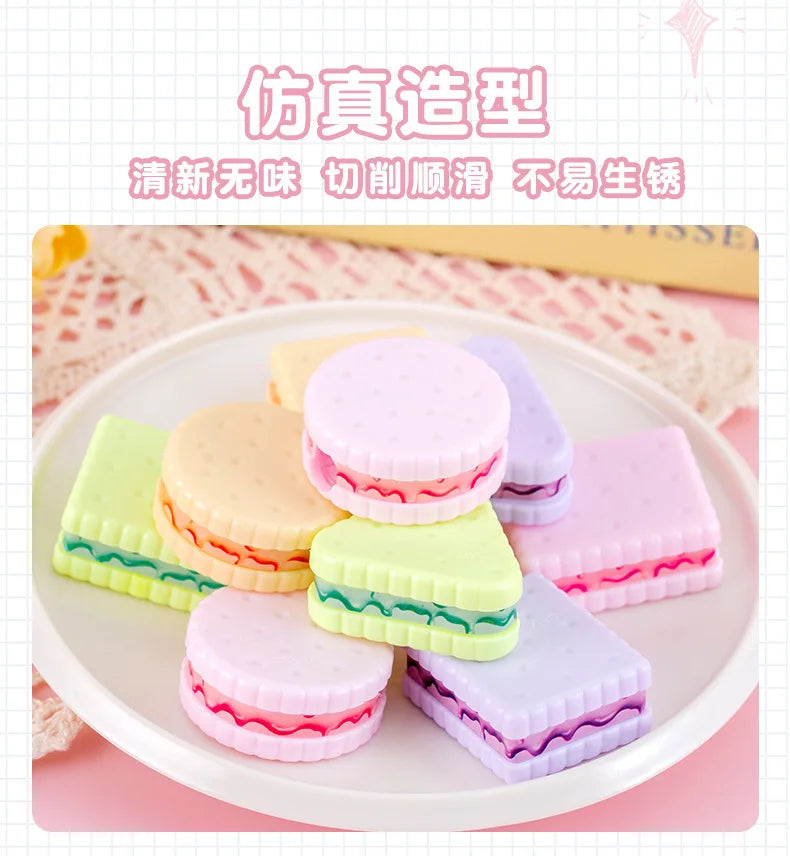 Kawaii Cookie Pencil Sharpener Set