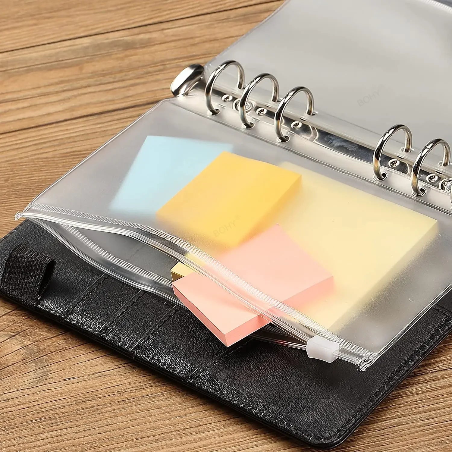 6pcs A5, A6, A7 Binder Pockets