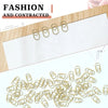 120Pcs Mini Heart-Shaped Gold Paper Clips