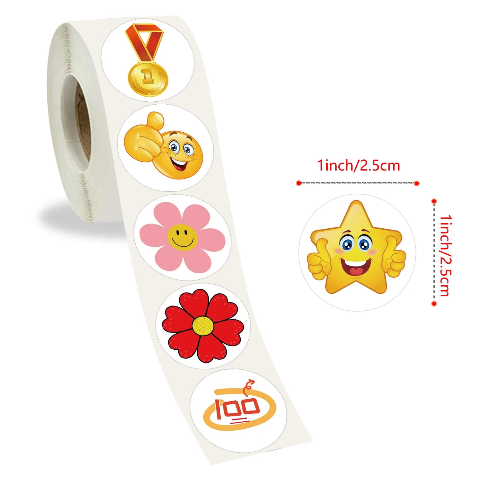 Playful Little Flower Reward Labels