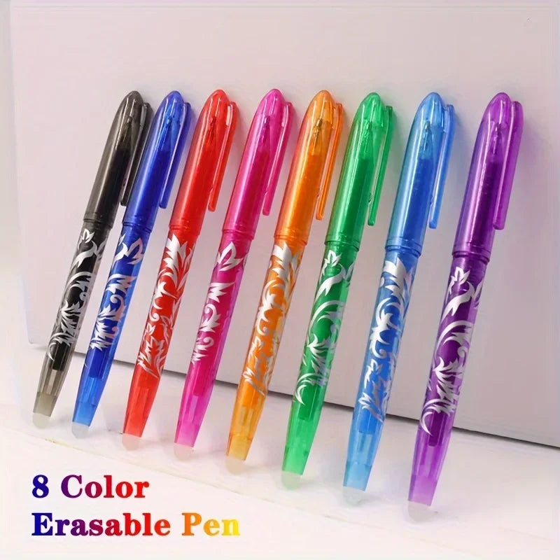 8/4pcs Multi-Color Erasable Gel Pens