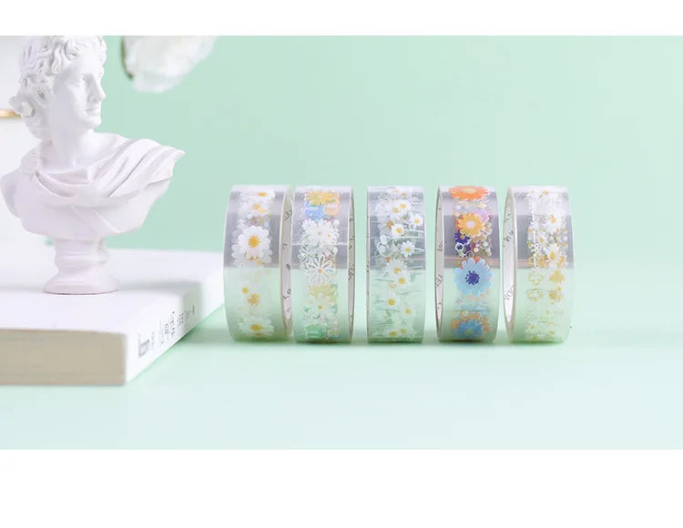 Floral Elegance: 5-Roll Washi Tape Collection