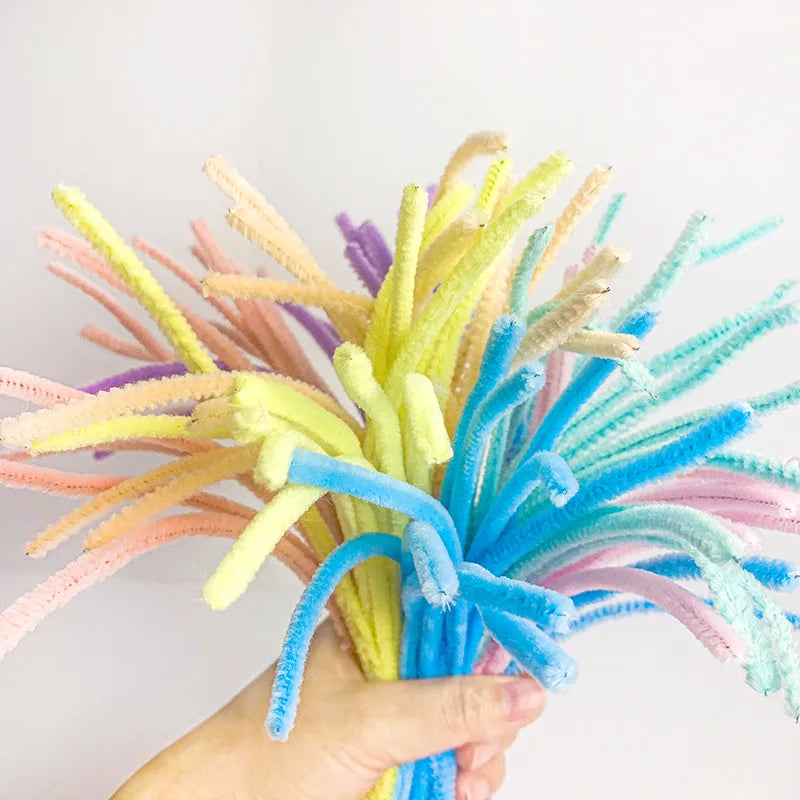 CraftyPipes Chenille Stem Set – 40/100 Pcs Colorful Pipe Cleaners