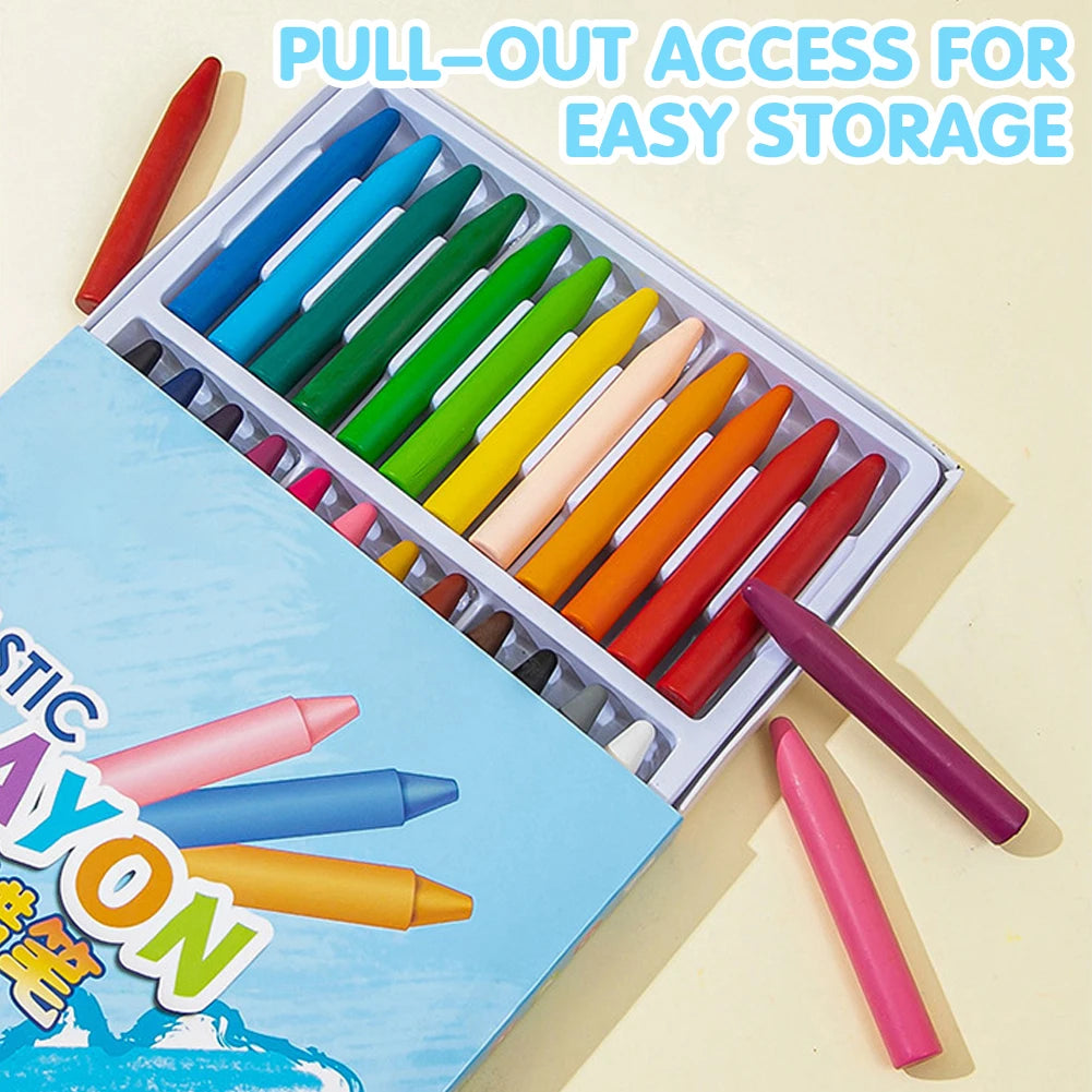 Washable Non-Sticky Crayons Set for Kids