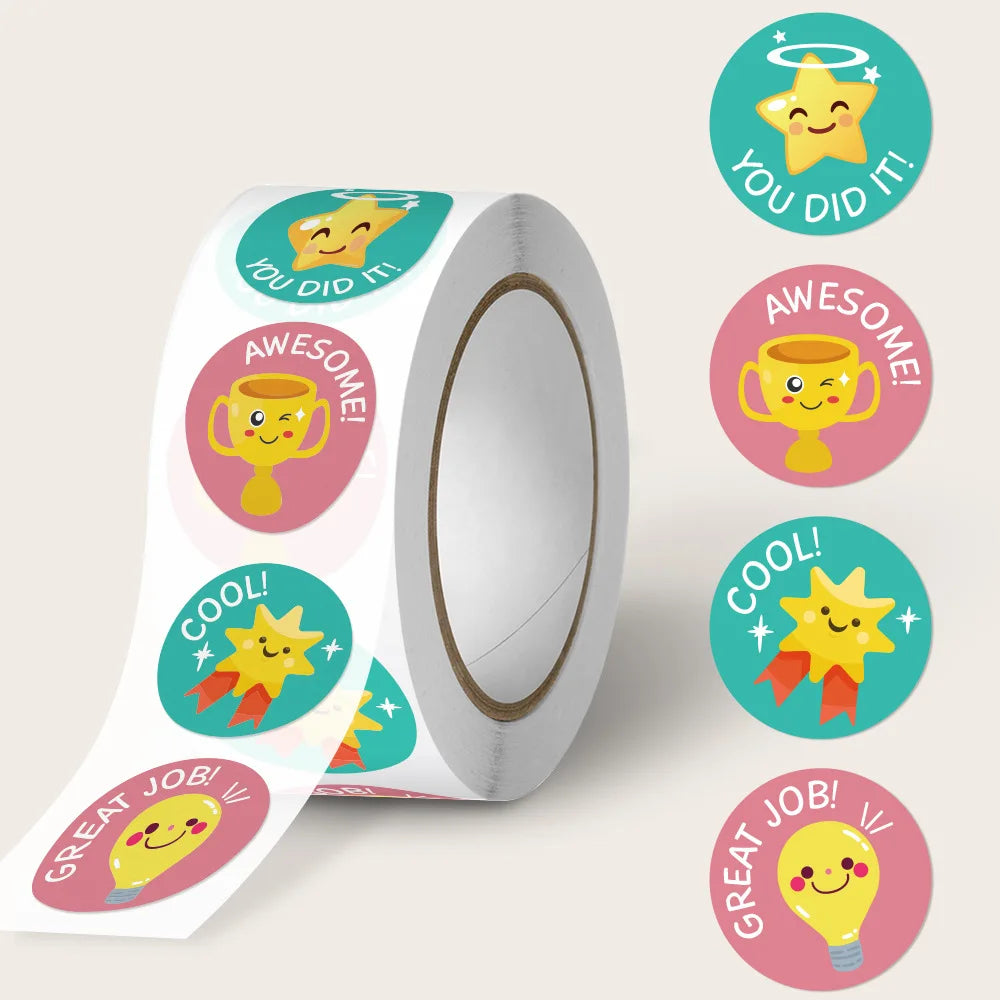 Charming Recognition Sticker Roll