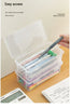 MOONBIFFY Large Capacity Transparent Pencil Case