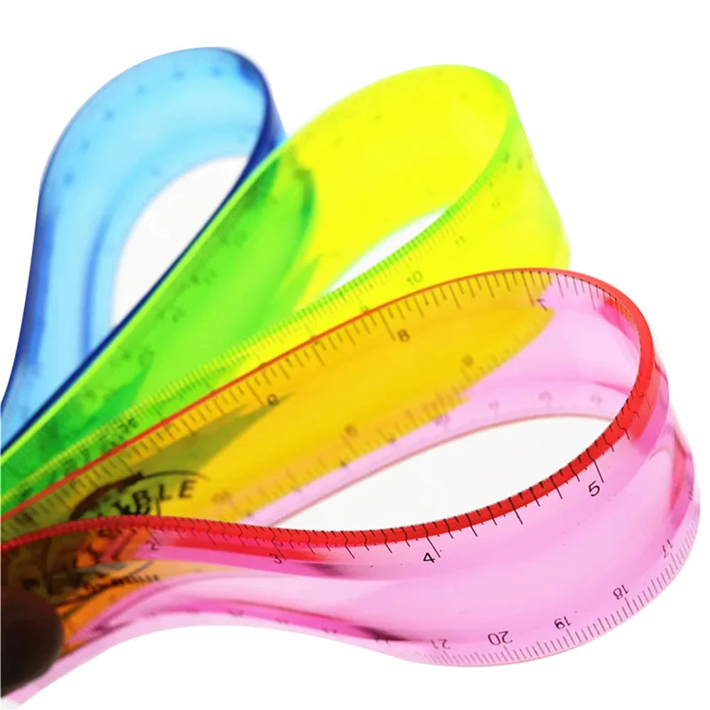 Color-Wave Flexible Rulers - (20CM & 30CM)