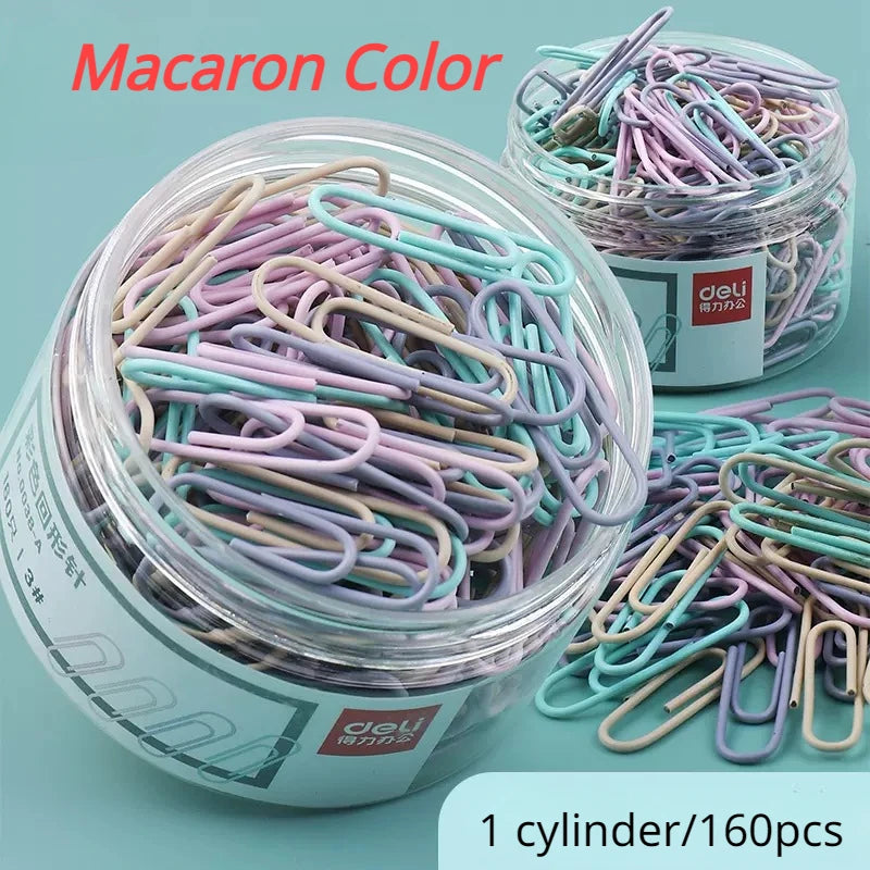 160PCS Macaron Color Mini Bookmark Clips