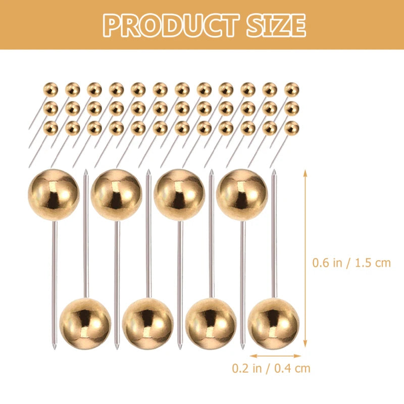 Golden Artistry Push Pins – 400pcs