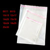 100 Pcs Clear Poly Plastic Self-Seal Bags for Treats and Gifts