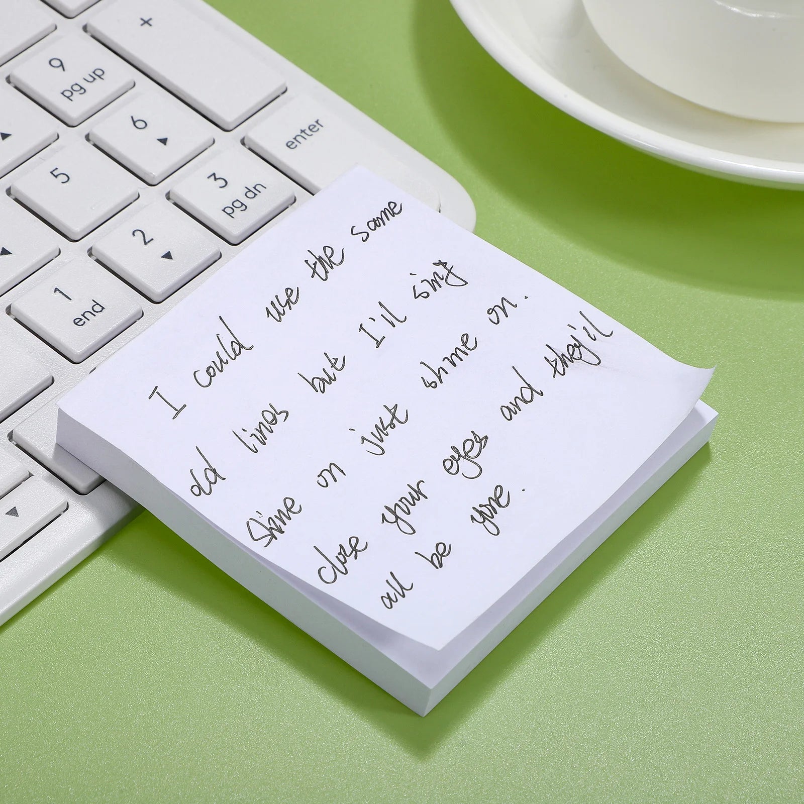 3pcs White Sticky Notes