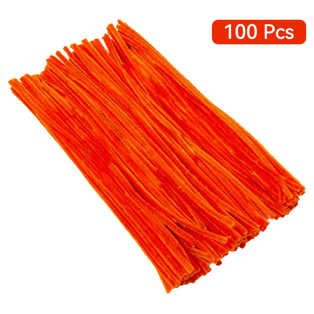 CraftyPipes Chenille Stem Set – 40/100 Pcs Colorful Pipe Cleaners