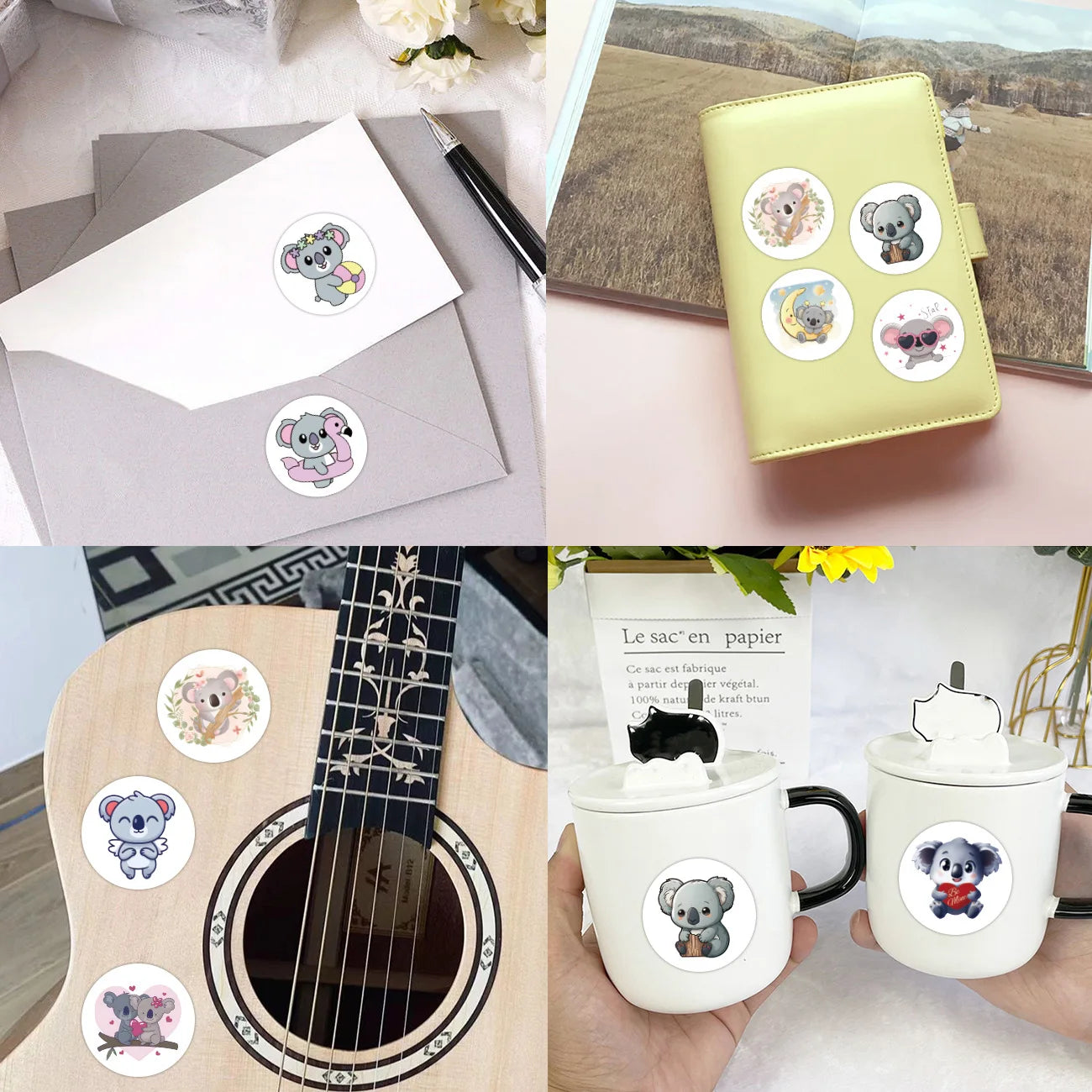 Koala Delight Sealing Stickers - 100-500 Pcs