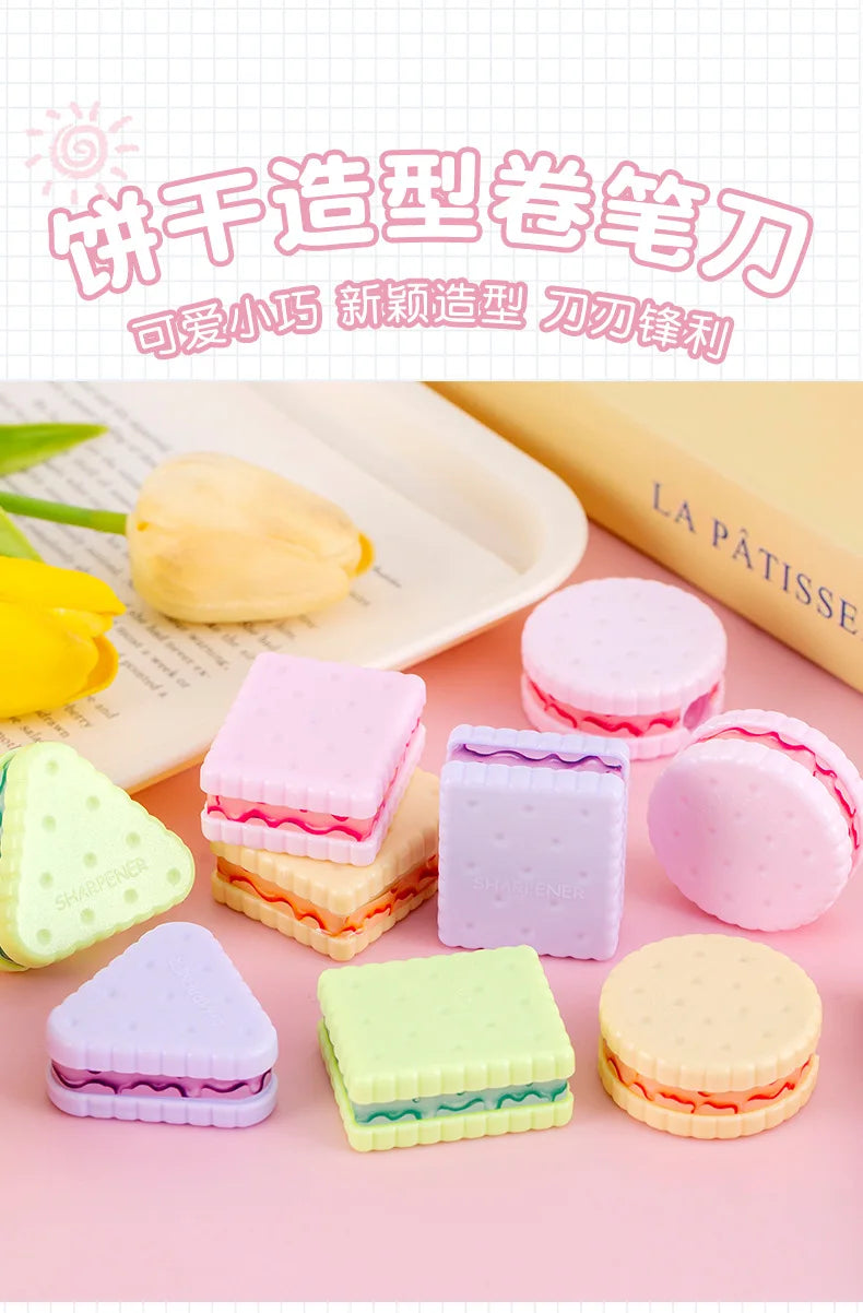 Kawaii Cookie Pencil Sharpener Set