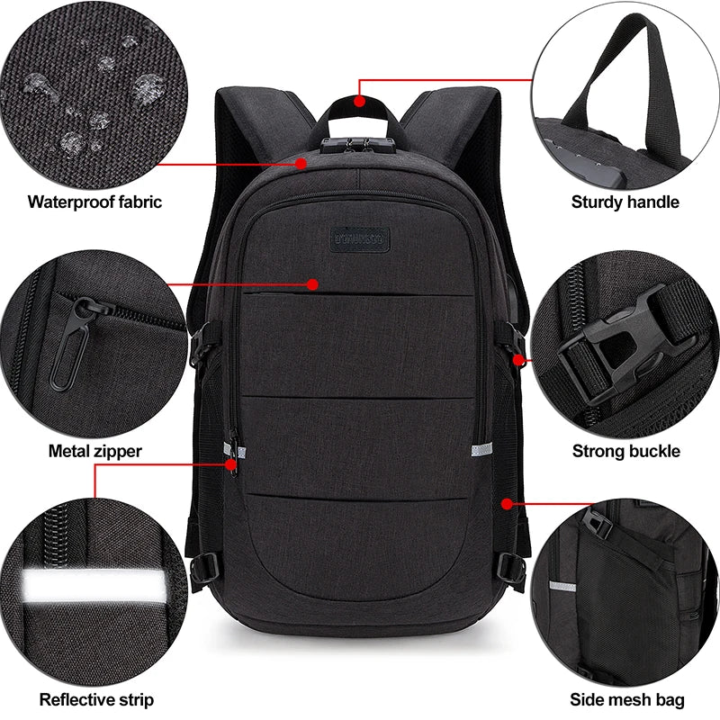 Fashionable Multi-Pocket Neutral Backpack