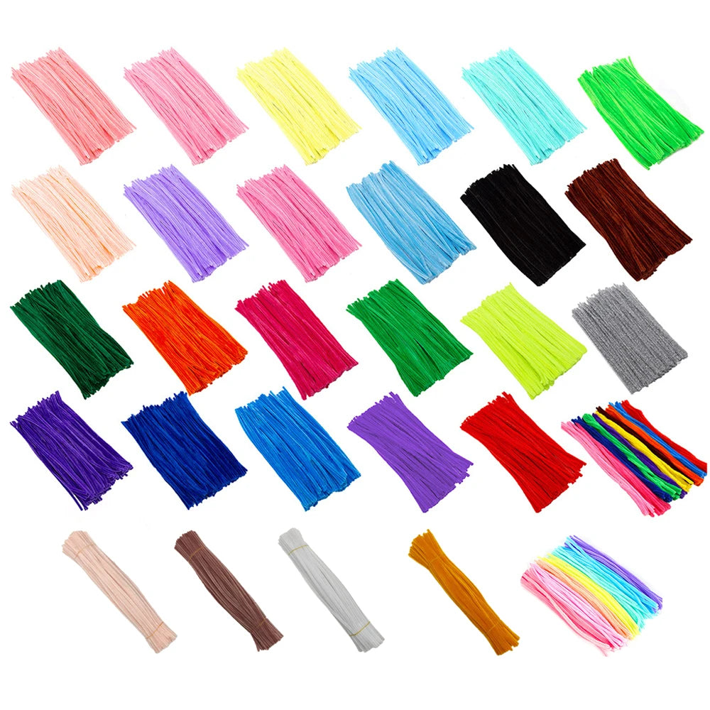 CraftyPipes Chenille Stem Set – 40/100 Pcs Colorful Pipe Cleaners