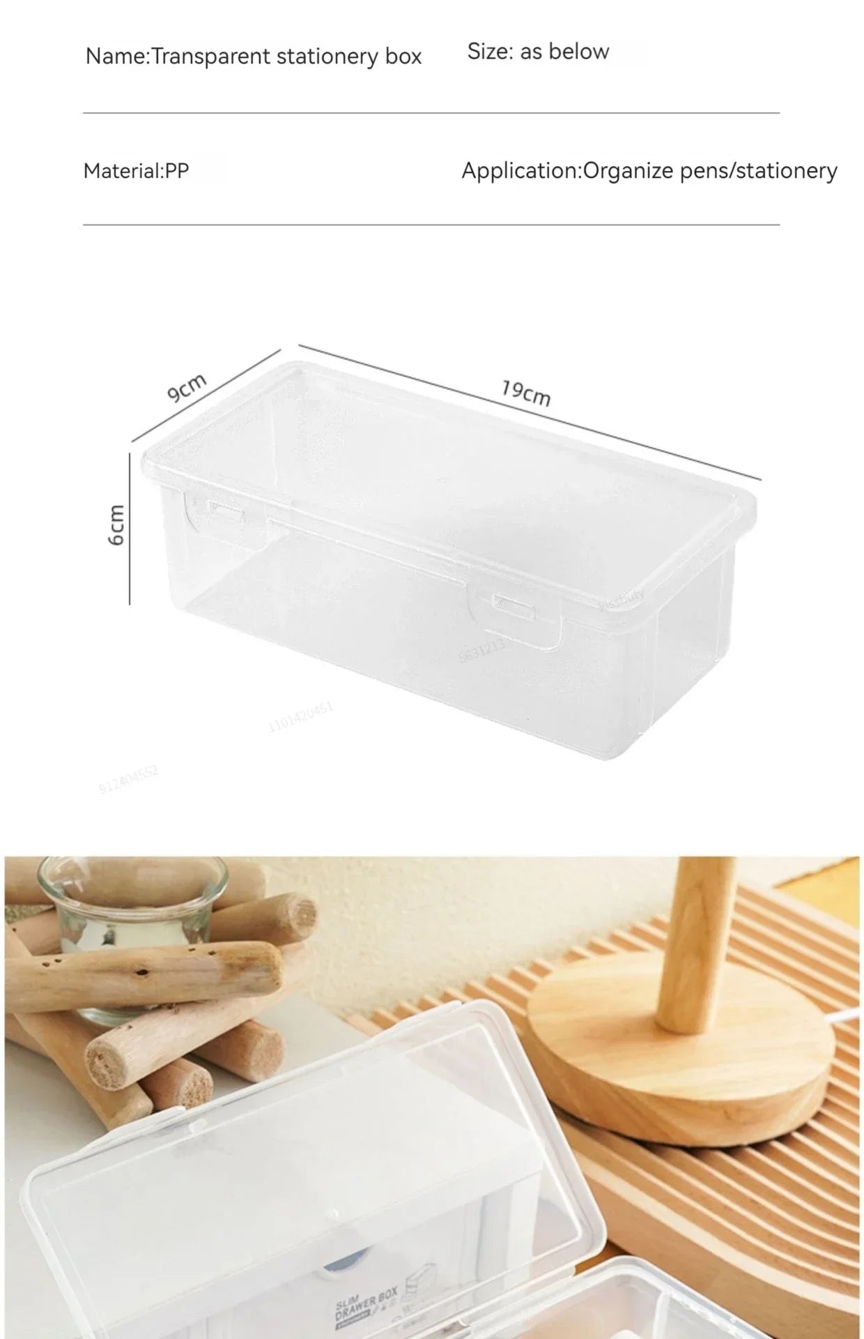 MOONBIFFY Large Capacity Transparent Pencil Case