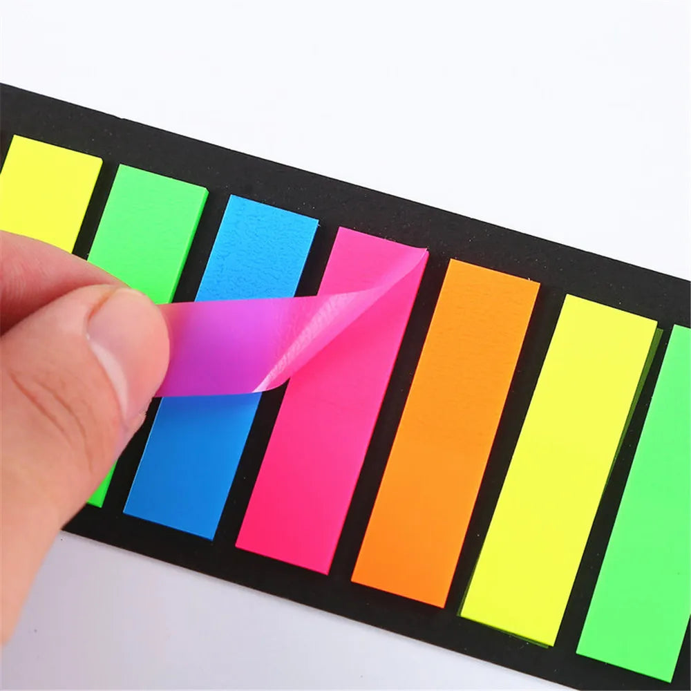 200 Sheets Colorful Transparent Sticky Notes