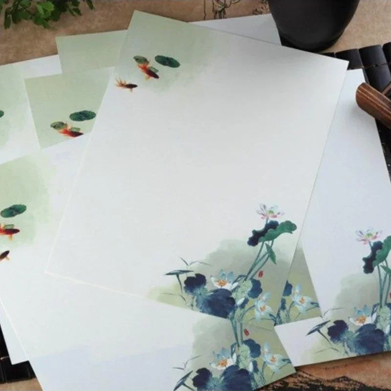 8 Sheets Chinese Landscape Writing Paper