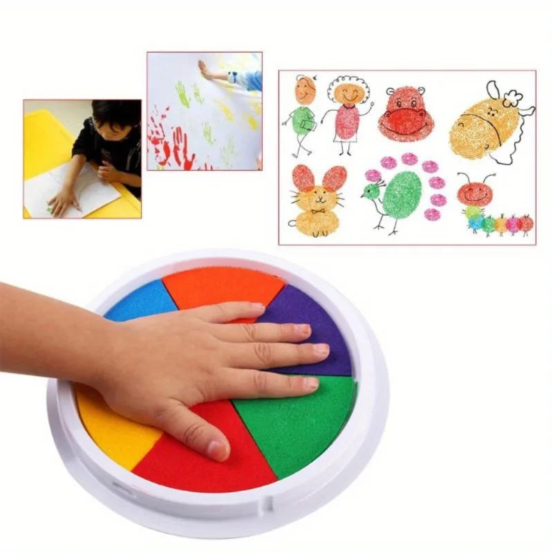 Color Splash 6-Color DIY Finger Painting Ink Pad Set