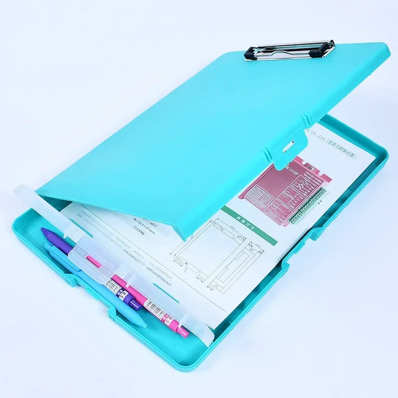 A4 Plastic Storage Clipboard File box case