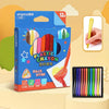 Splash-Free Non-Toxic Crayon Set – Washable 12/18/24