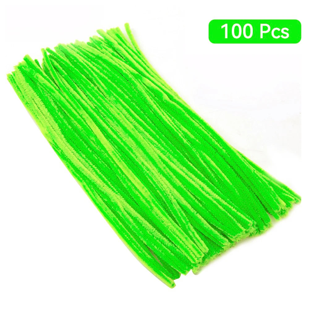 CraftyPipes Chenille Stem Set – 40/100 Pcs Colorful Pipe Cleaners